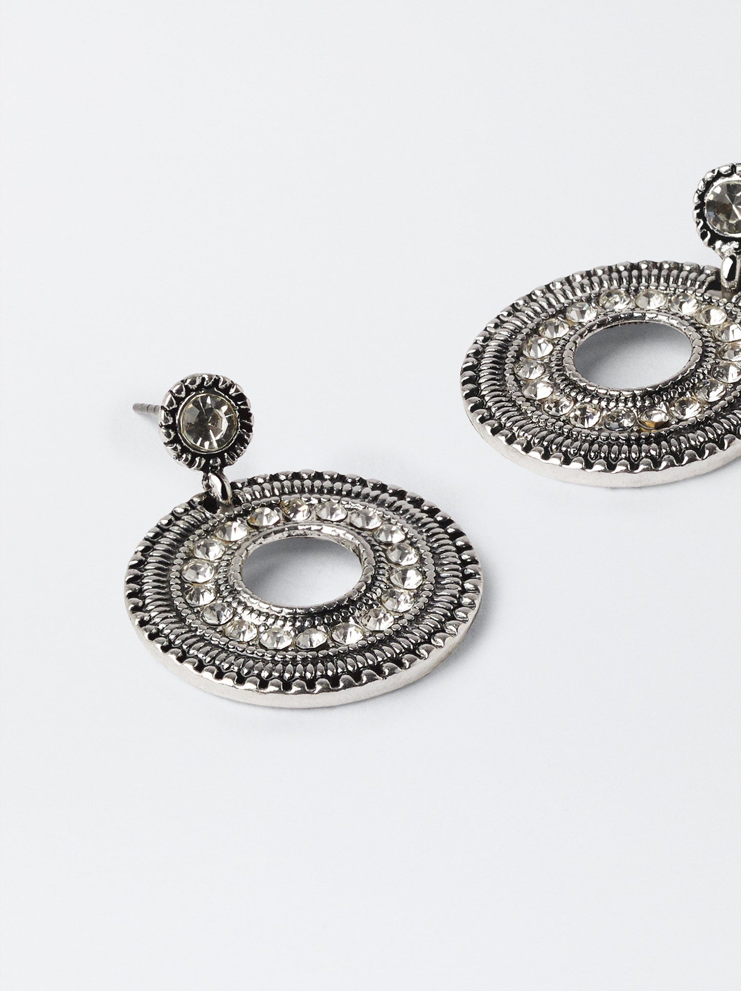 Medium Rhinestone Earrings