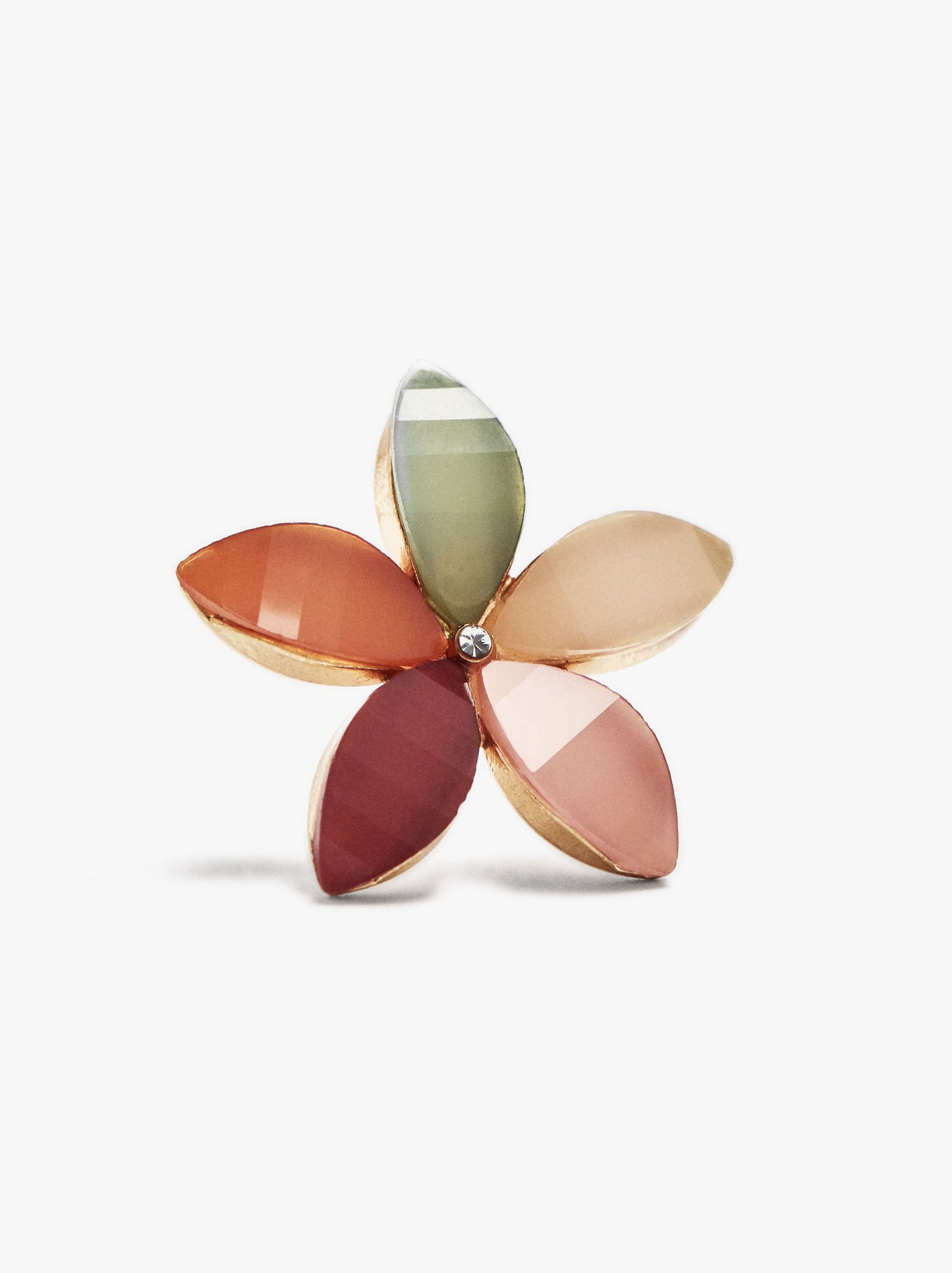 Flower Earrings With Resin