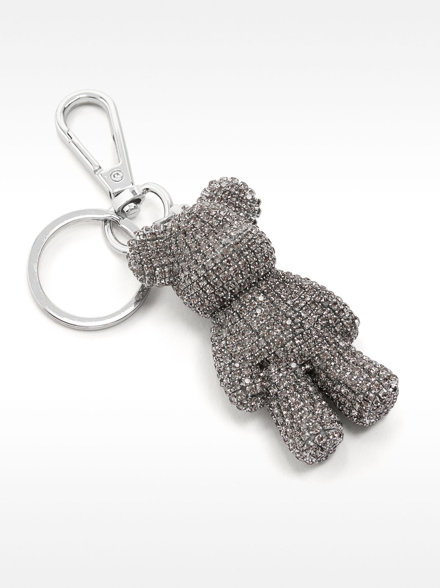 Keychain Charm Bear With Rhinestones
