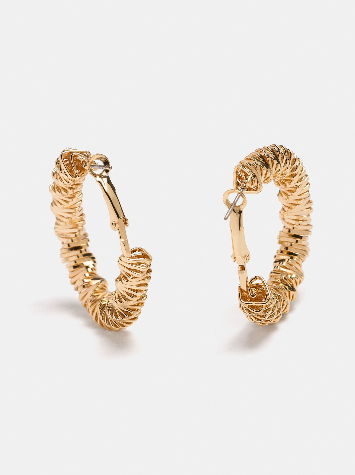 Golden Irregular Hoop Earrings