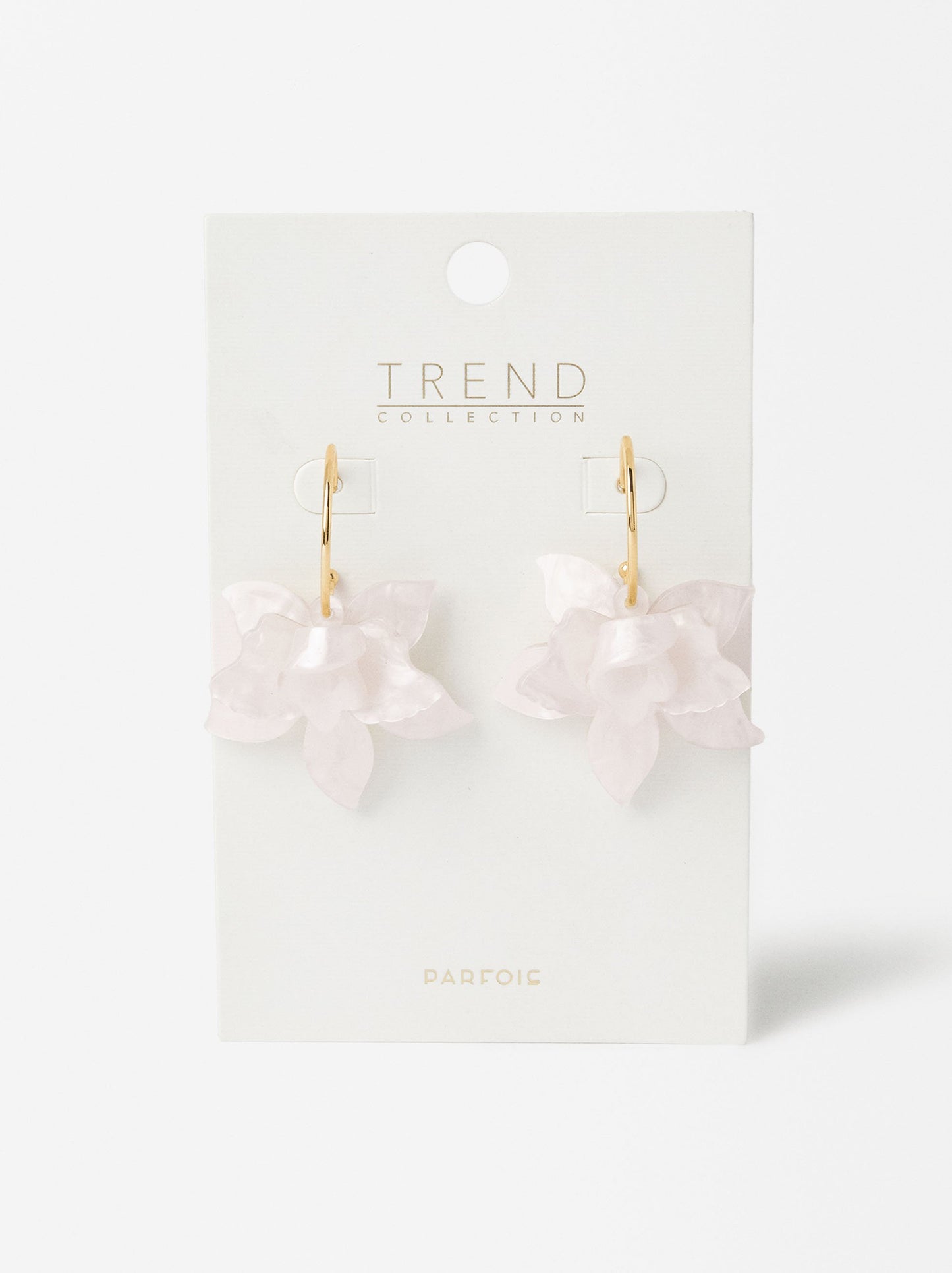 Flower Hoop Earrings