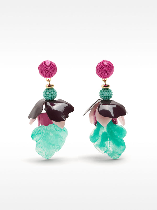 Multicolor Flower Earrings