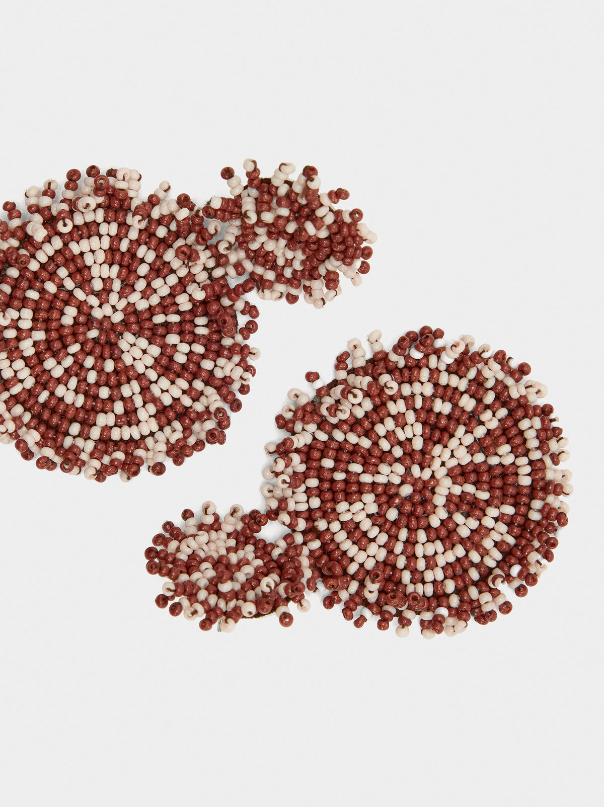 Round Earrings With Beads