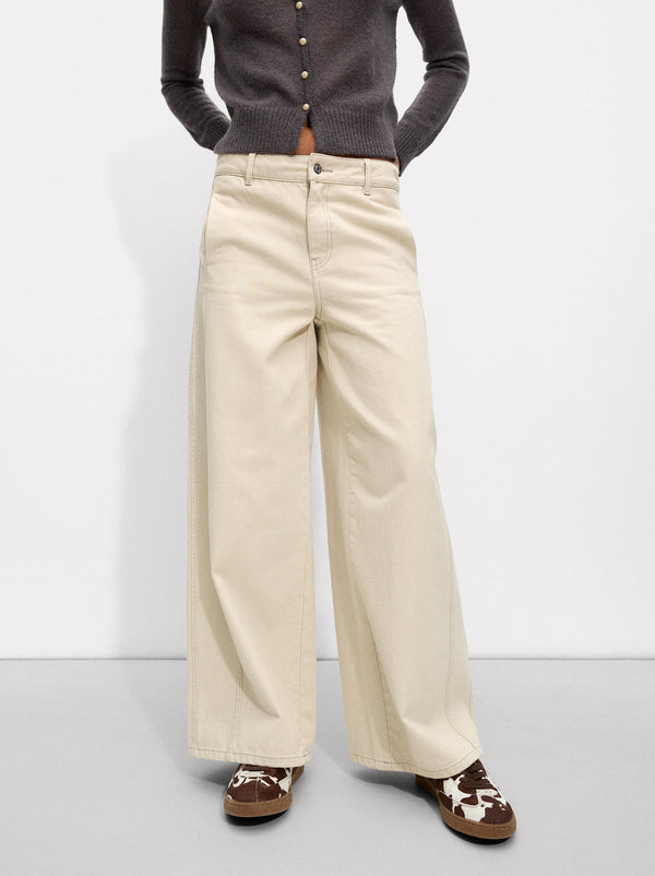 Wide Cotton Trousers