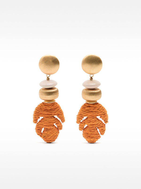 Long Straw Earrings