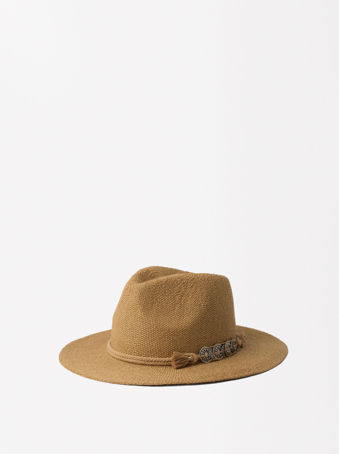 Straw-Effect Hat