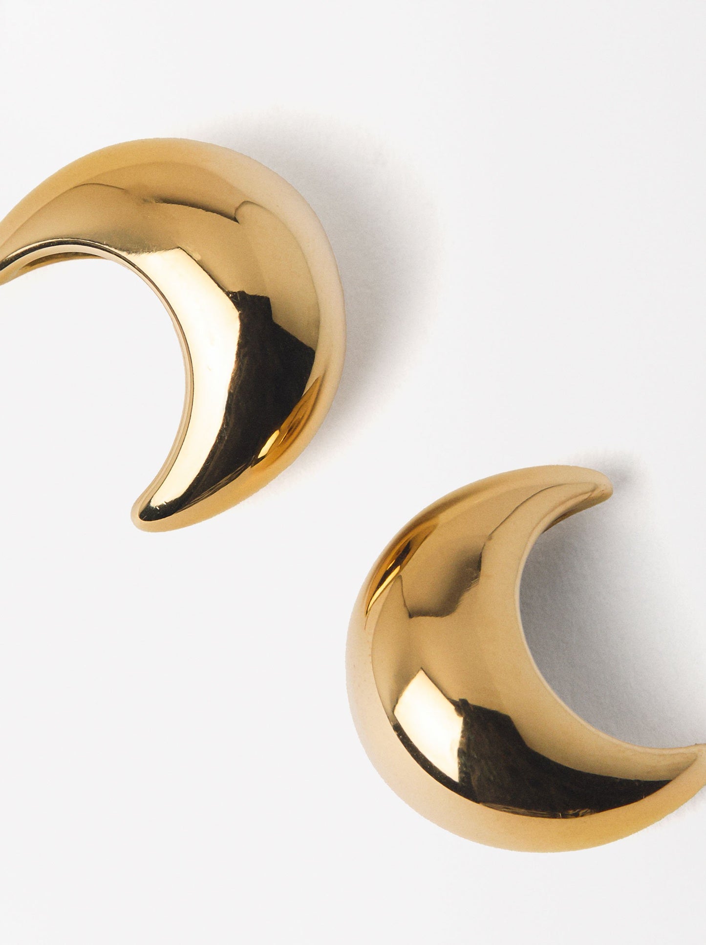 Embossed Hoop Earrings - Stainless Steel