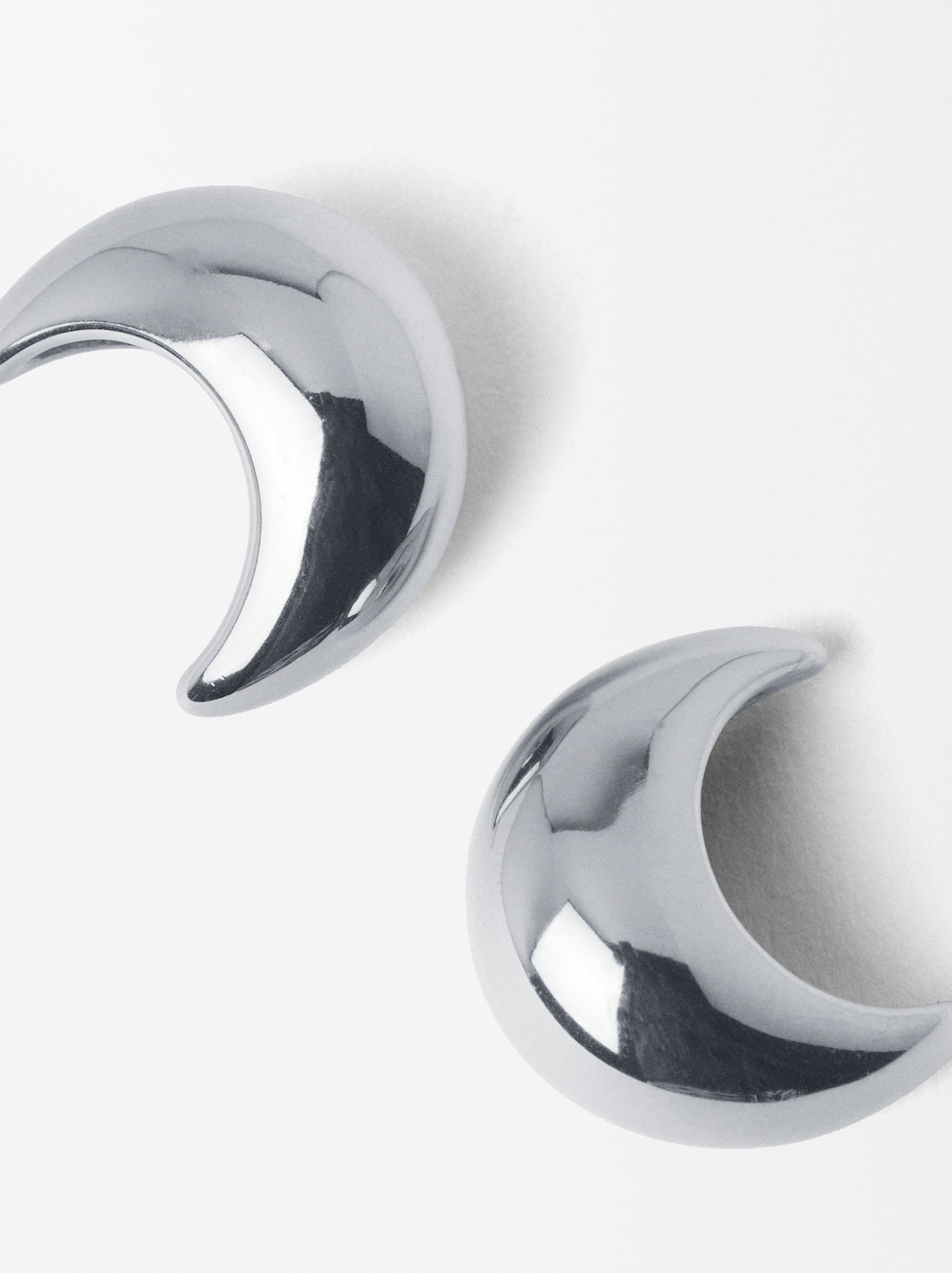 Embossed Hoop Earrings - Stainless Steel
