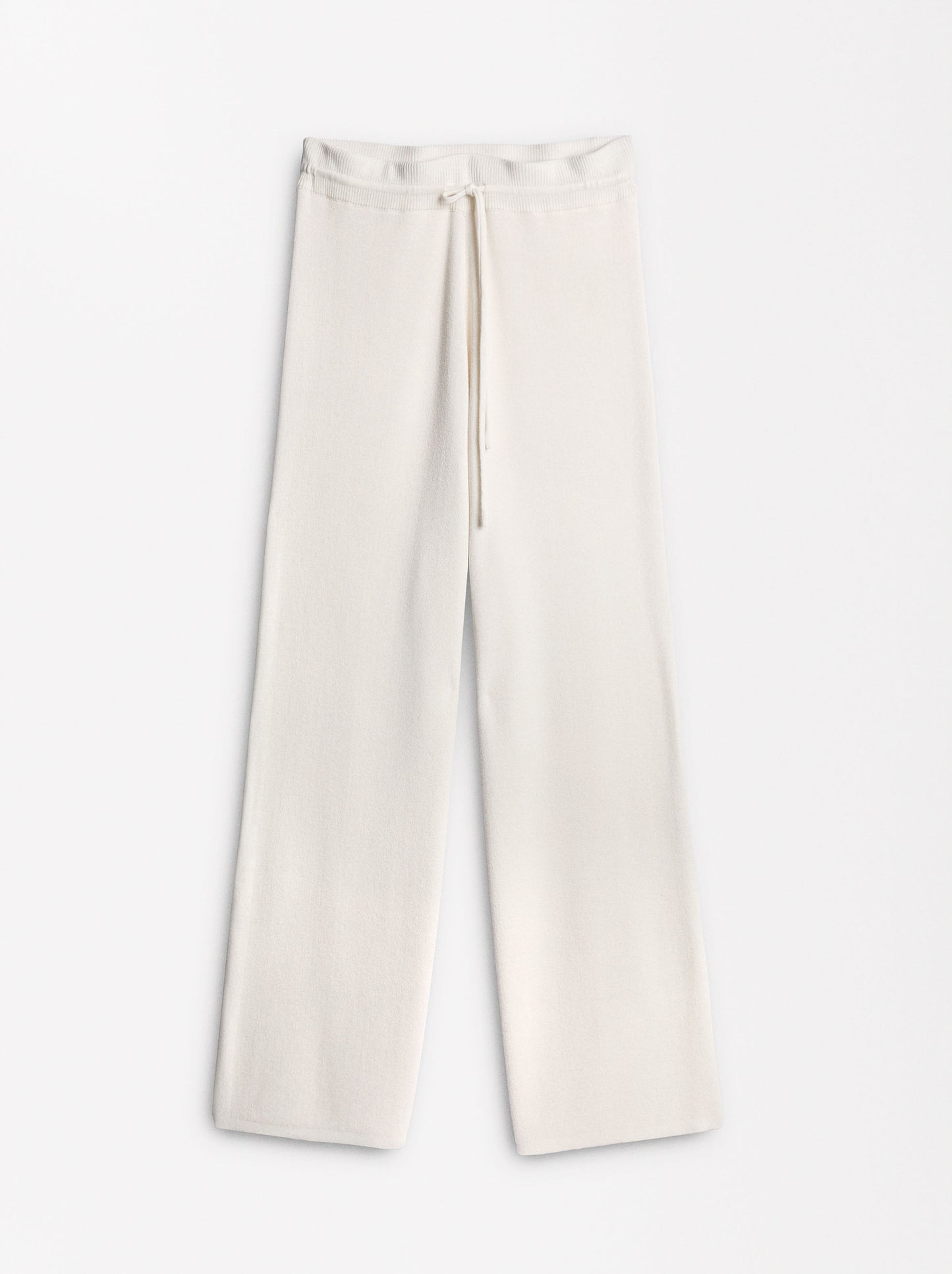 Adjustable Knit Trousers With Drawstring