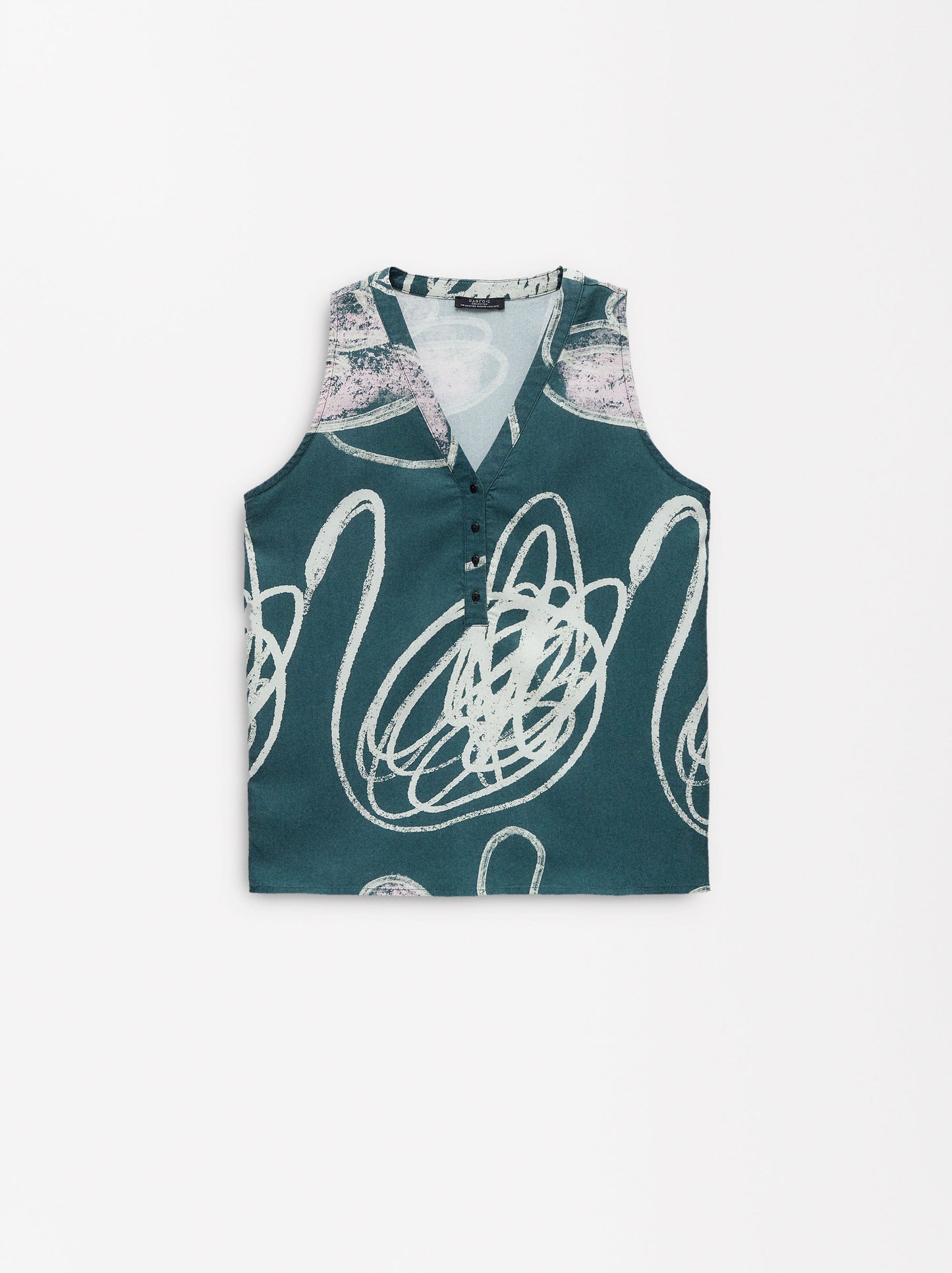 Printed Sleeveless Top