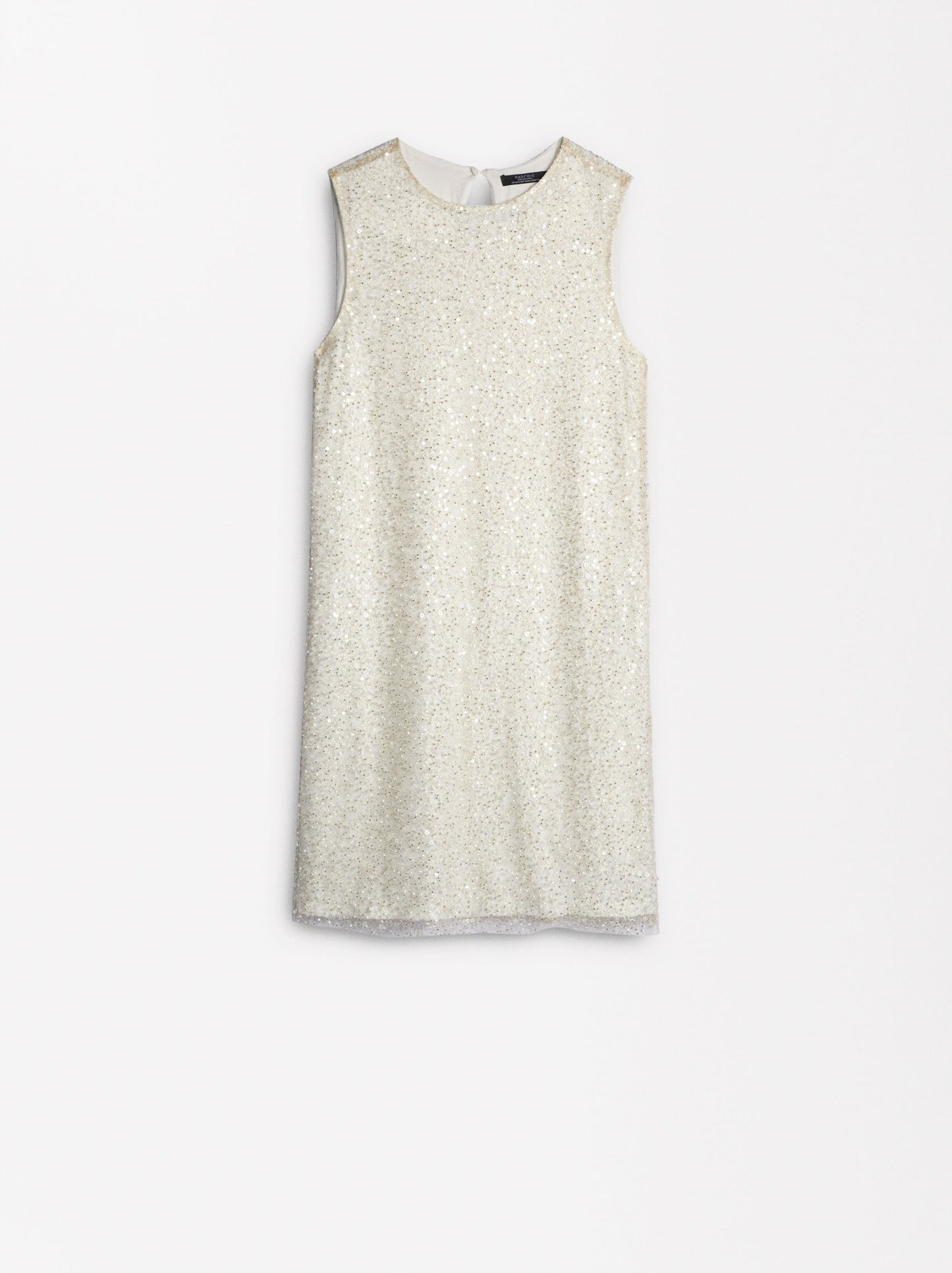 Short Dress With Sequins And Beads