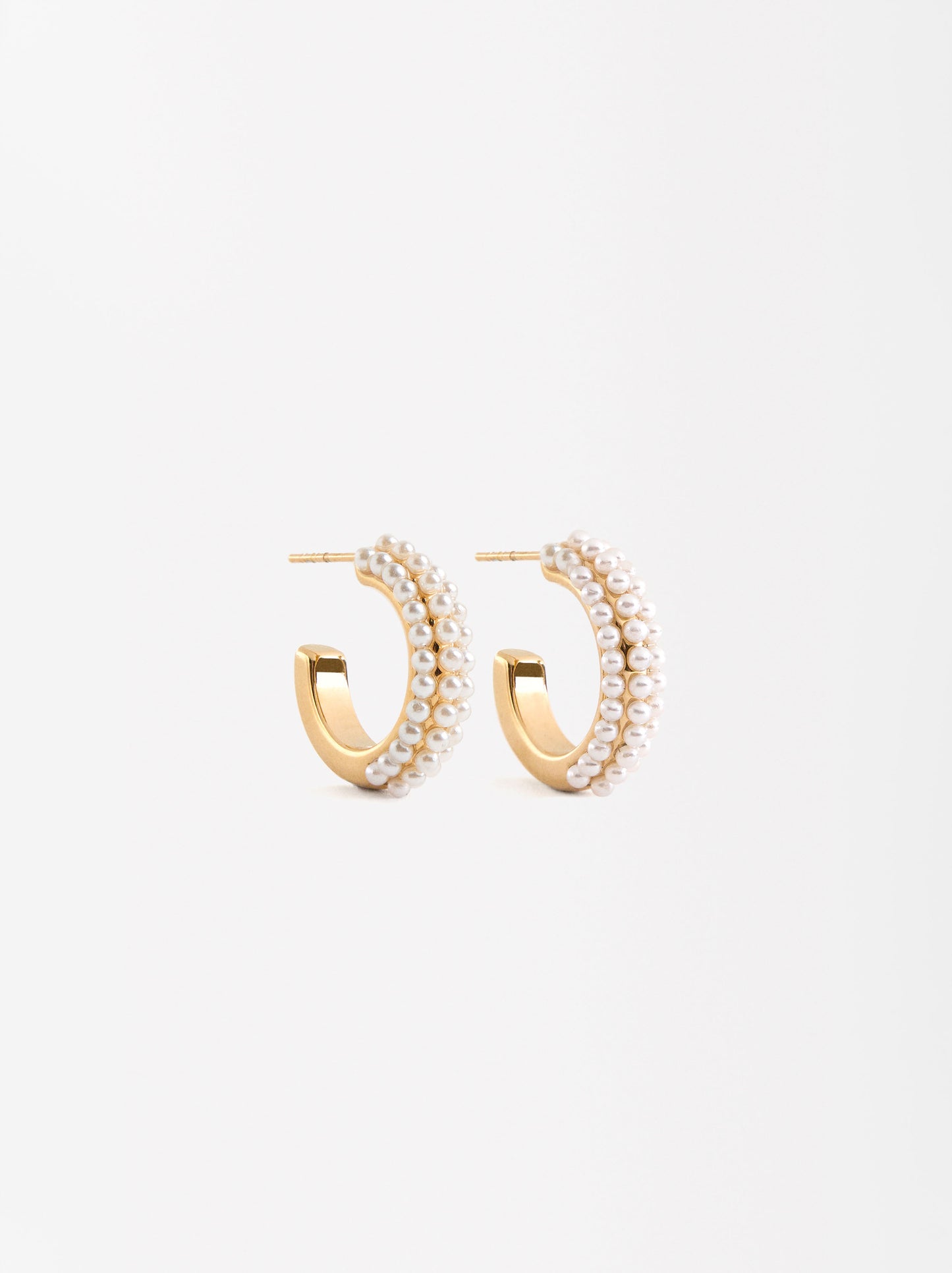 Freshwater Pearl Earrings - Stainless Steel