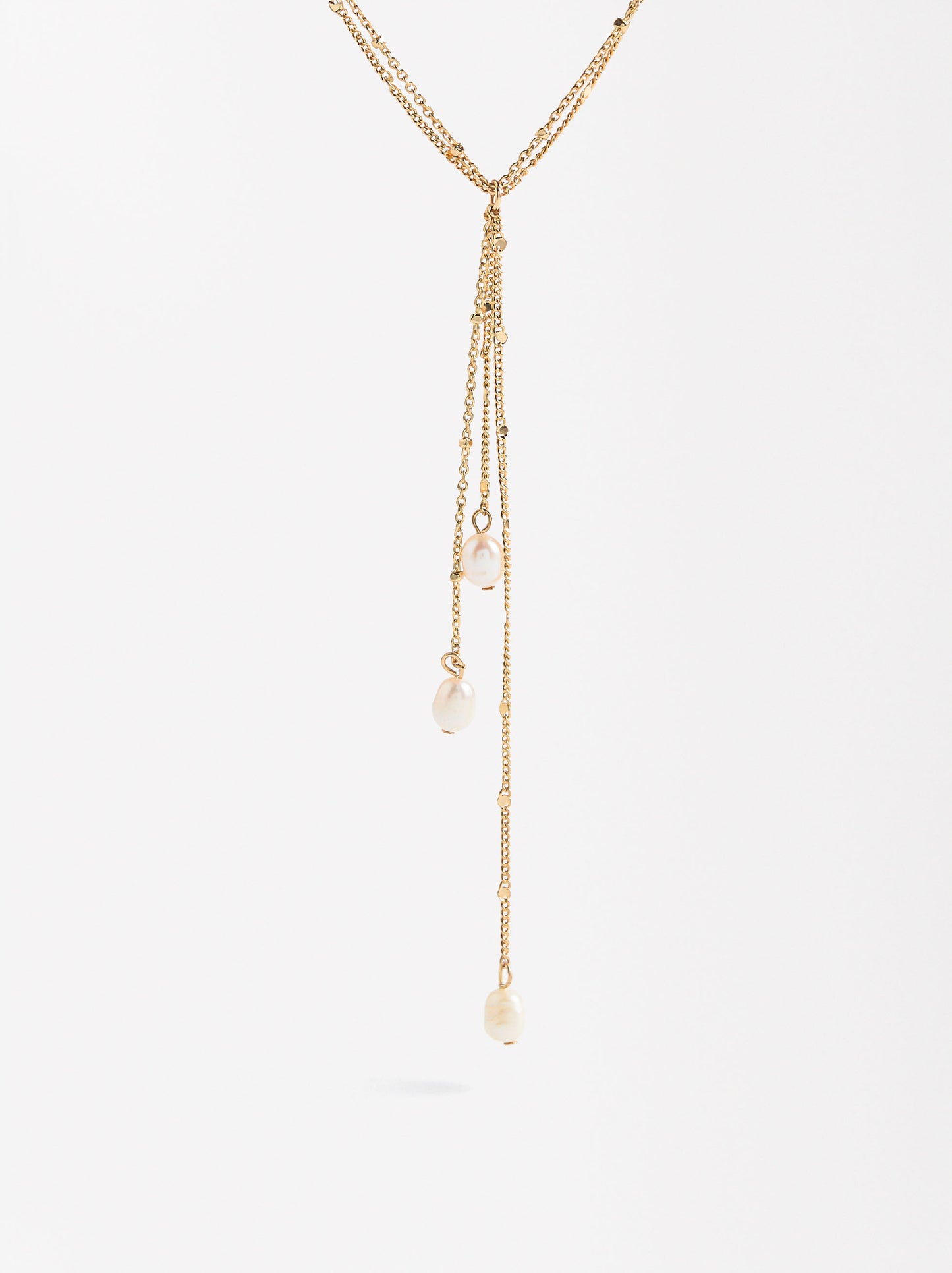 Long Necklace With Freshwater Pearls