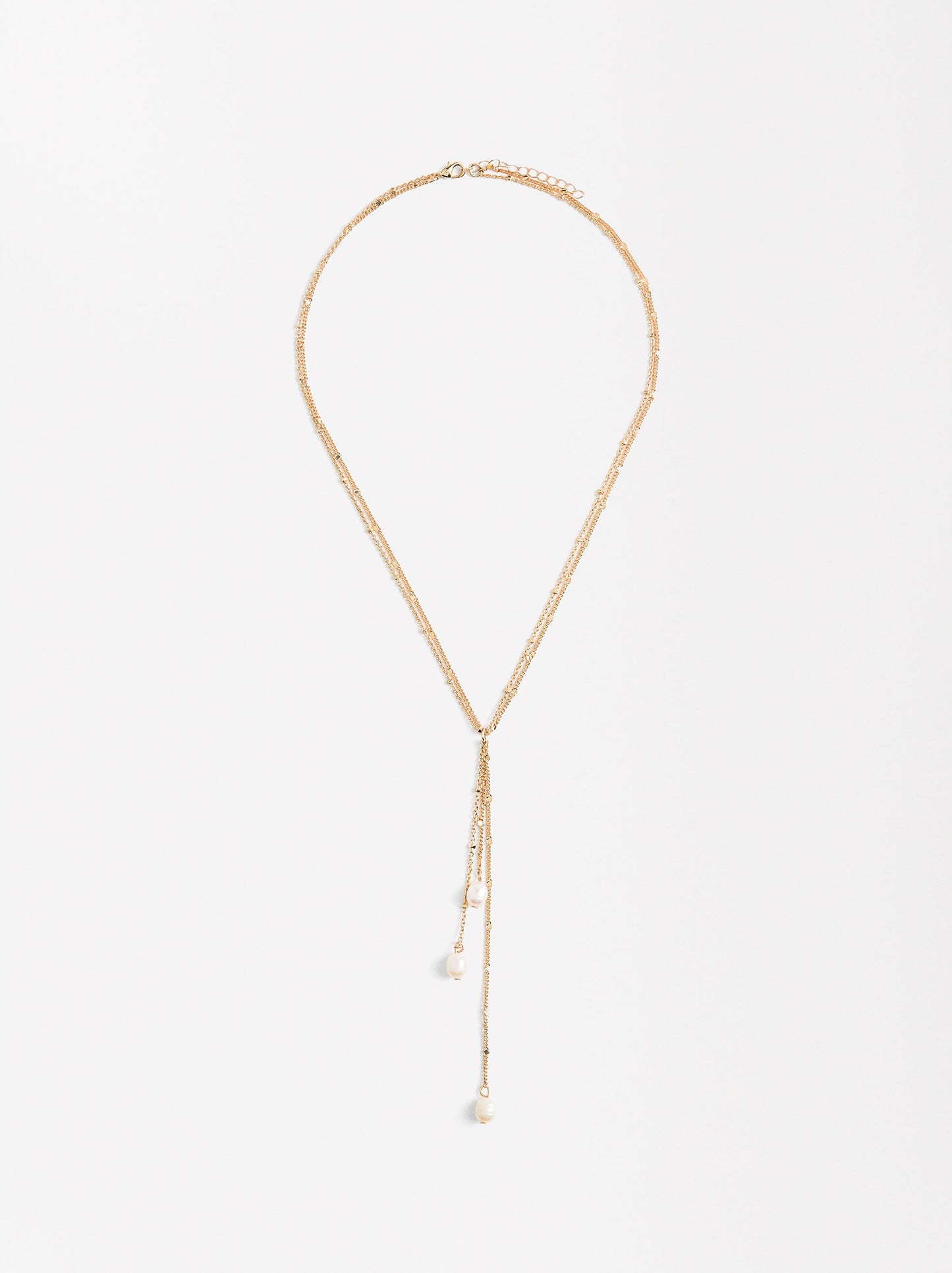 Long Necklace With Freshwater Pearls
