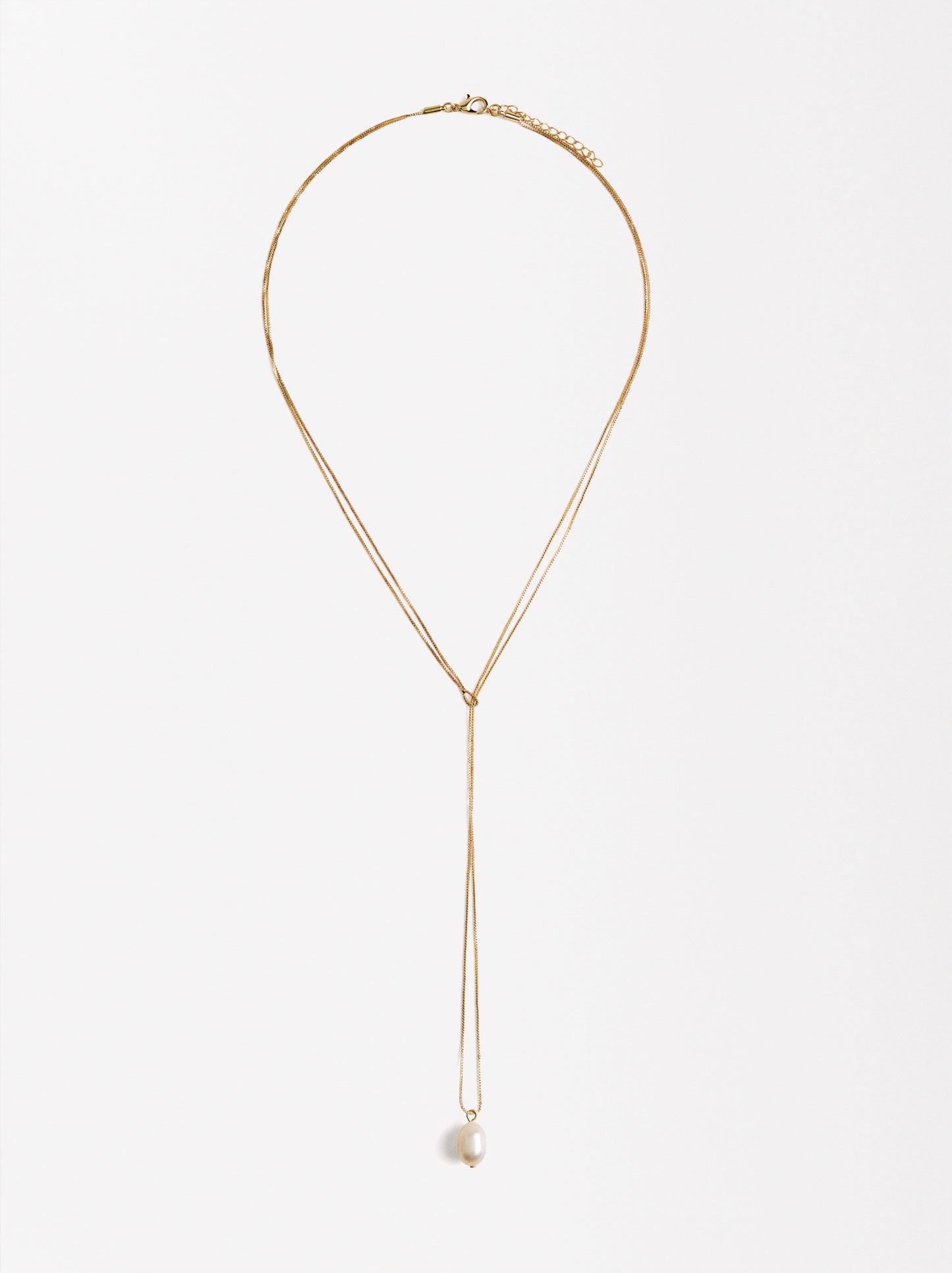 Long Necklace With Freshwater Pearl