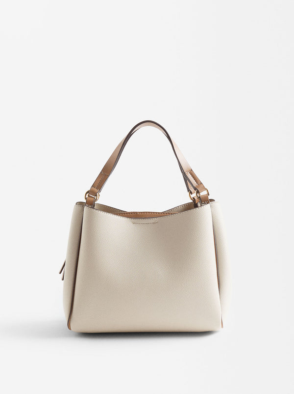 Color Block Tote Bag