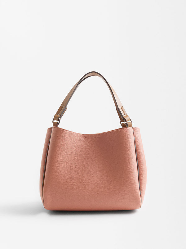 Color Block Tote Bag