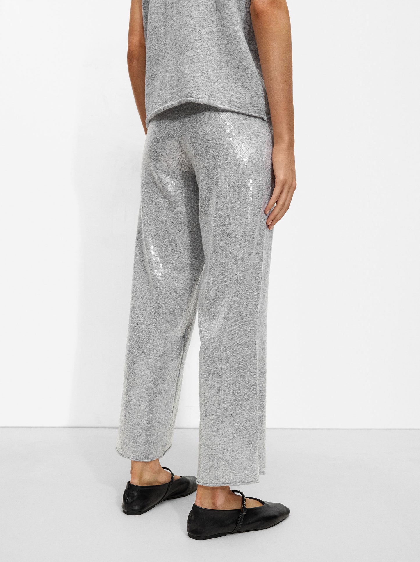 Knit Trousers With Sequins