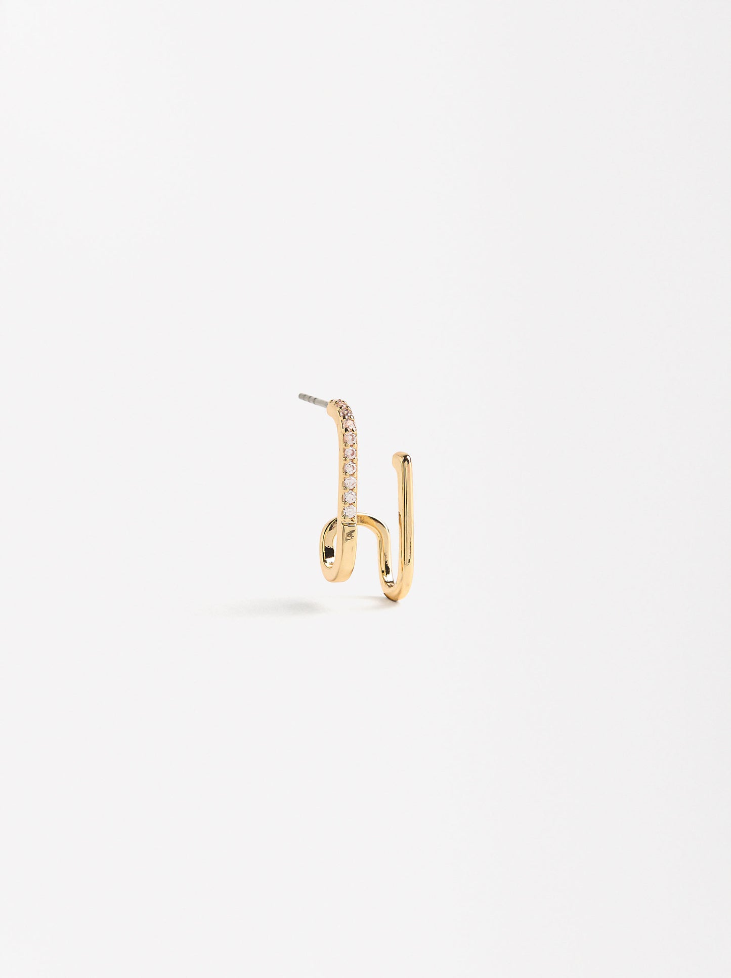 Single Pavé Earjacket With Zirconia