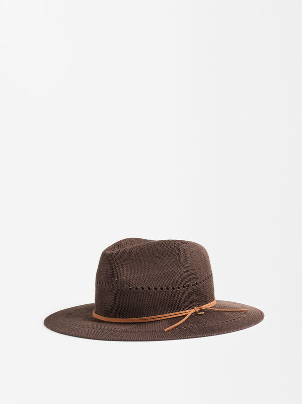Knit Hat With Cord