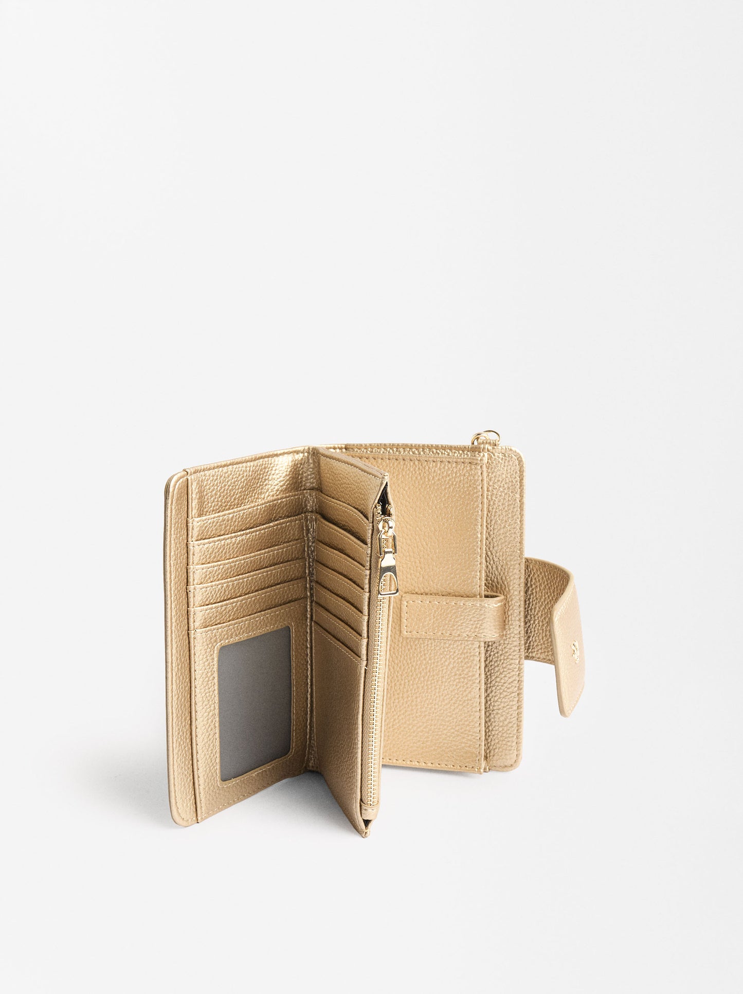 Textured Metallic Wallet