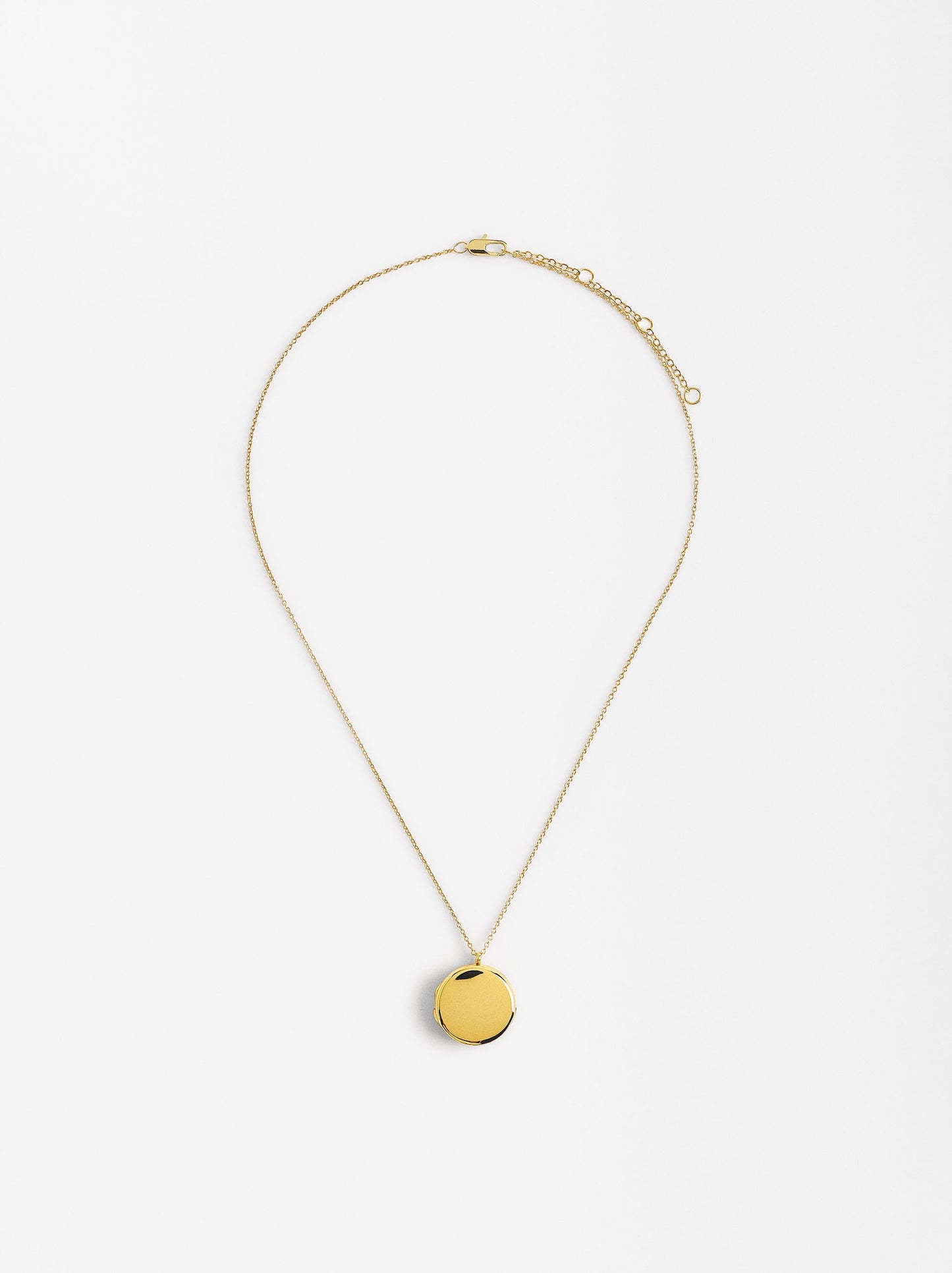 Gold Plated Medallion Necklace 18k