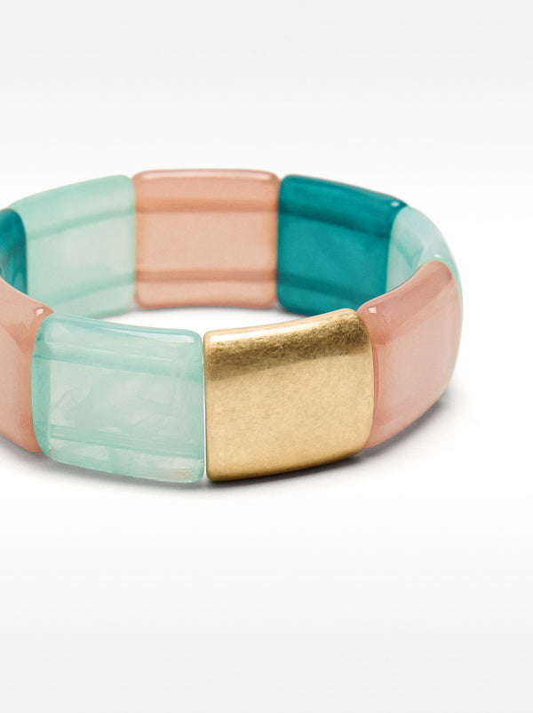 Elastic Bracelet With Stone Effect