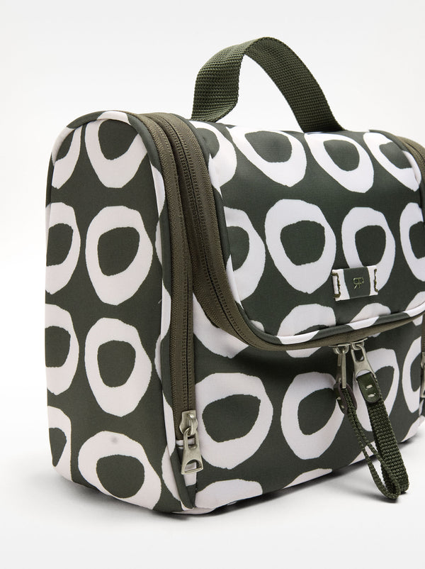 Printed Nylon Toiletry Bag