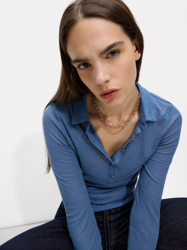 Bicolor Link Necklace Set