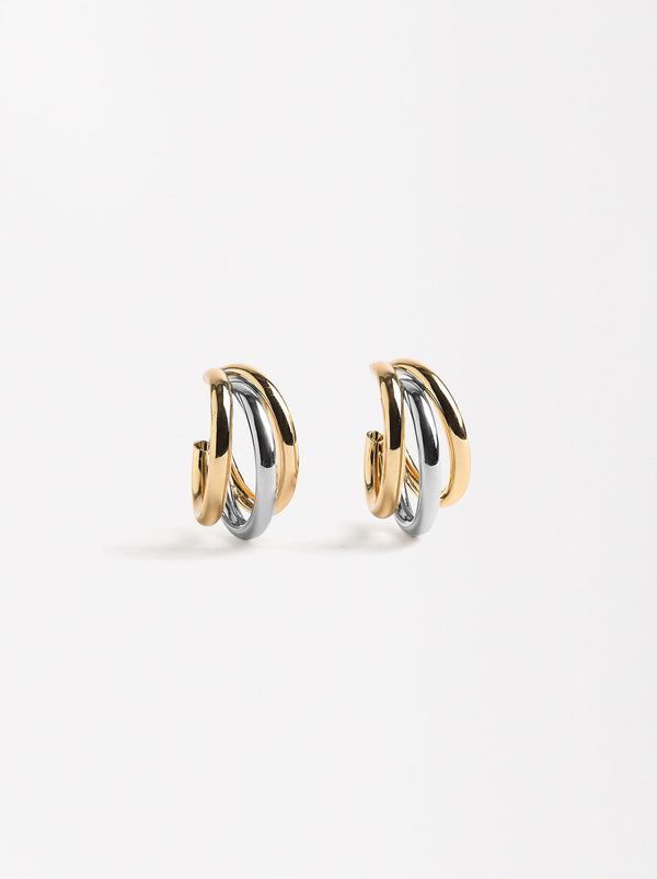 Bicolor Triple-Effect Hoops