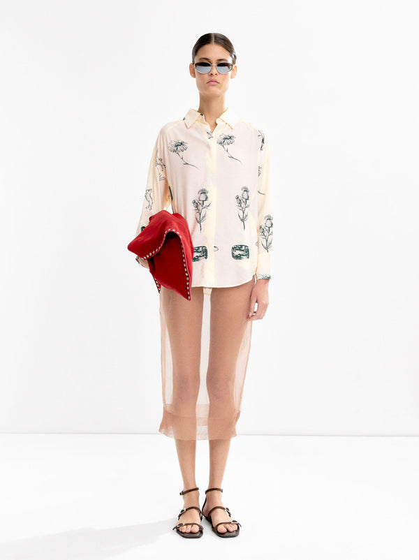 Printed Long Sleeve Shirt