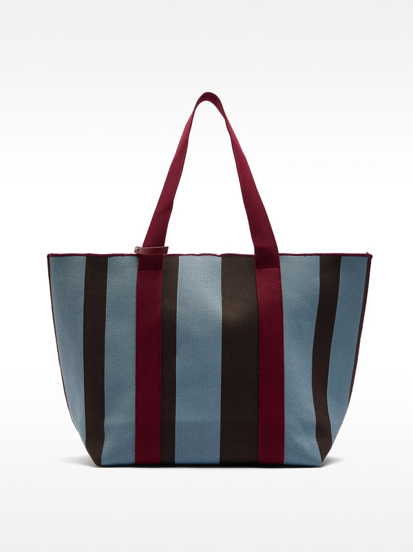 Striped Shopper Bag