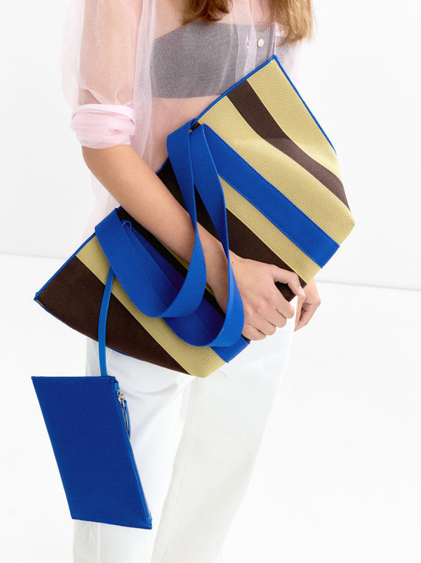 Striped Shopper Bag