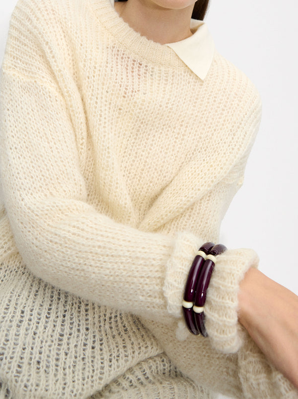 Bicolor Elastic Bracelet Set