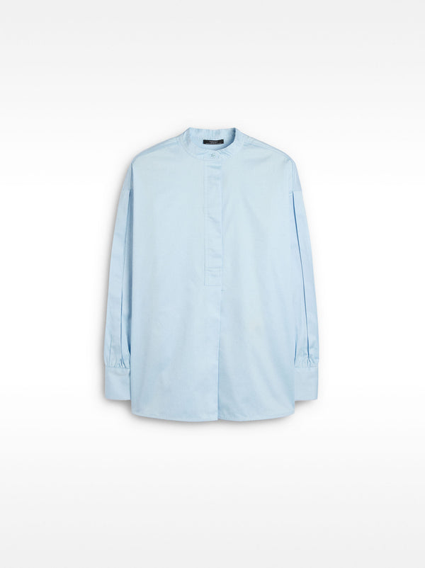 100% Cotton Shirt Mandarin Collar