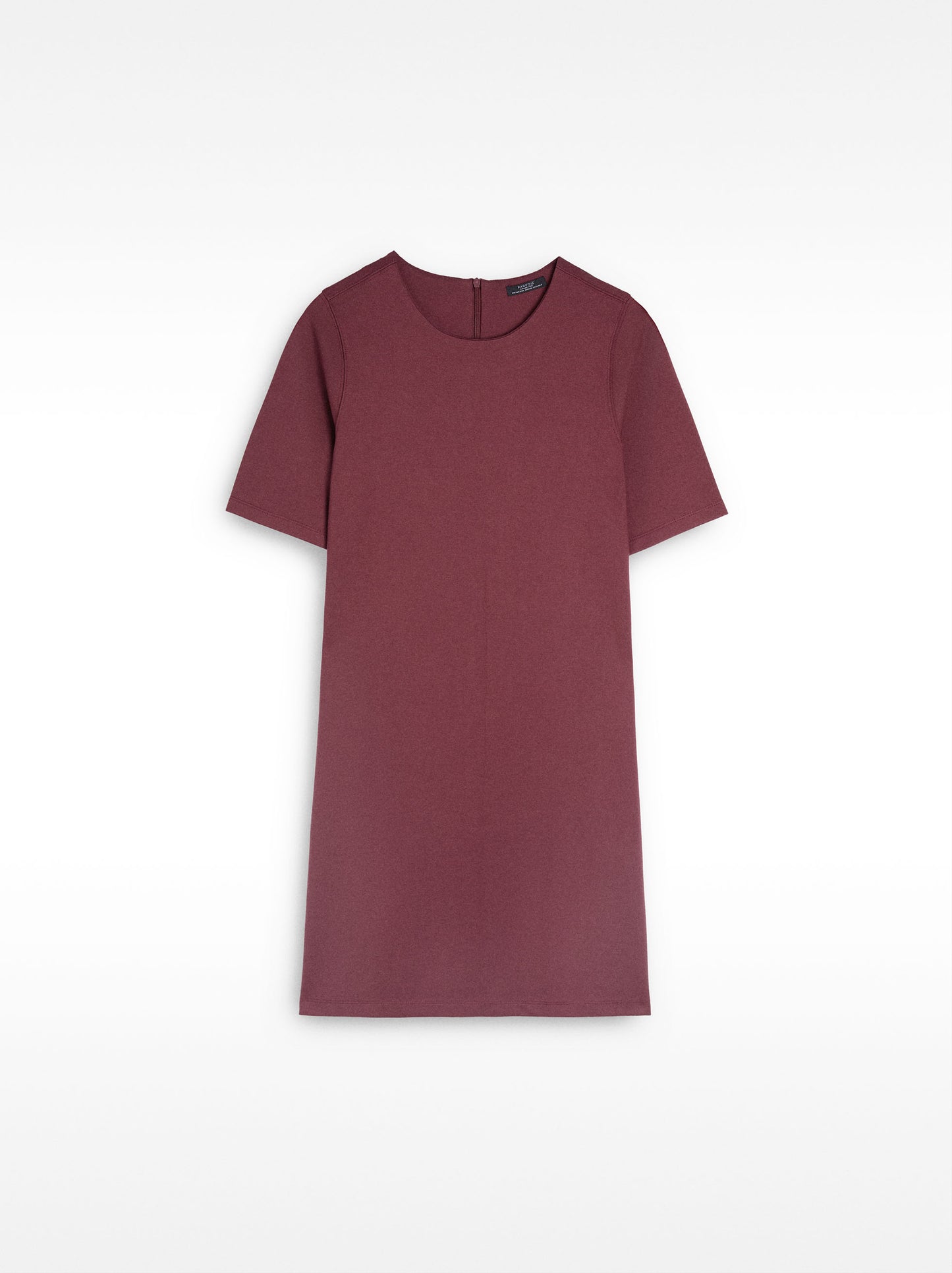 Short Dress With Round Neckline