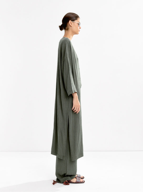 Midi Dress With Texture