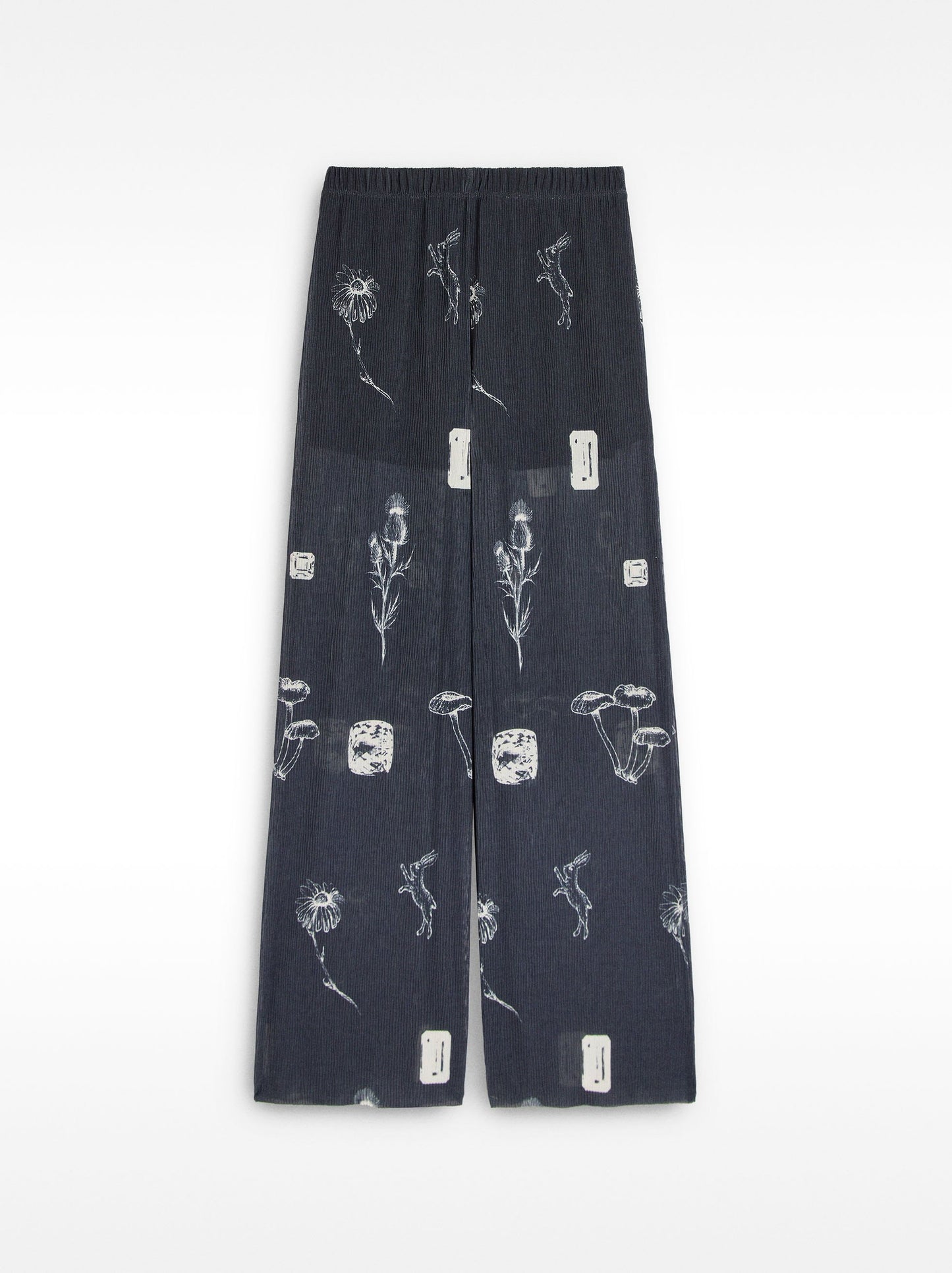 Printed Loose-Fitting Trousers