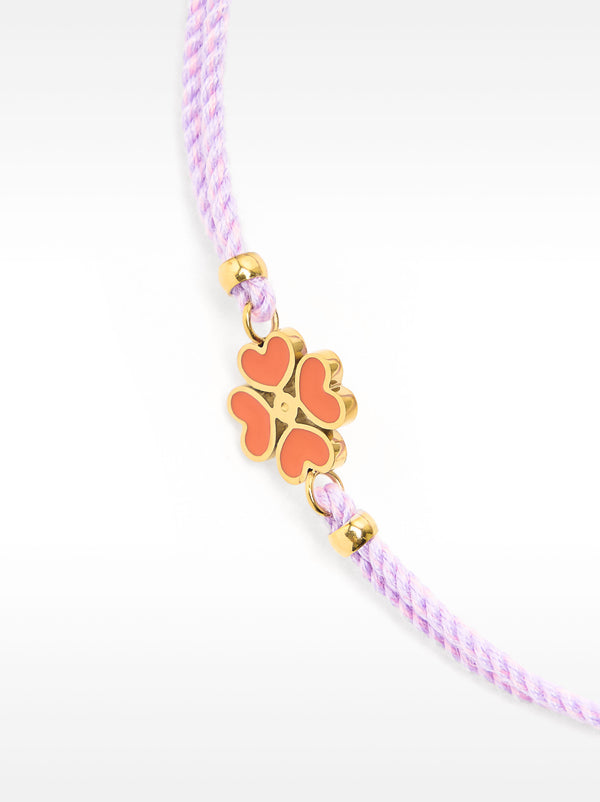 Adjustable Clover Bracelet - Stainless Steel