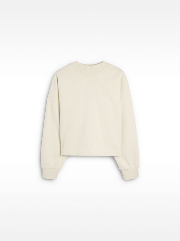 Ribbed Detail Sweatshirt