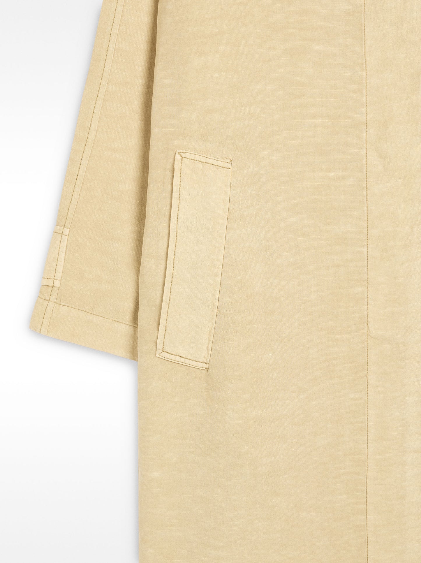 Trench Coat With Linen