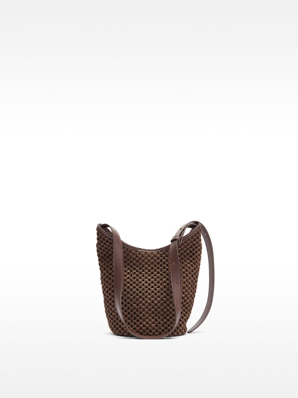 Bucket Bag With Straw Effect And Removable Bag S