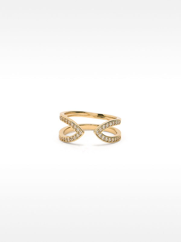 Open Ring With Zirconia