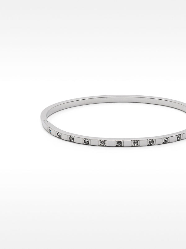Bracelet With Crystals - Stainless Steel