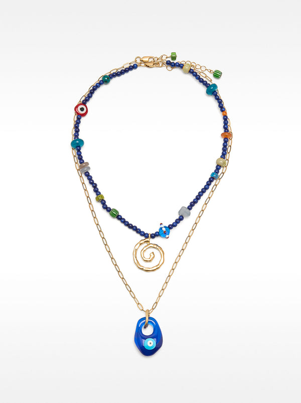 Set Of Chain And Bead Necklaces