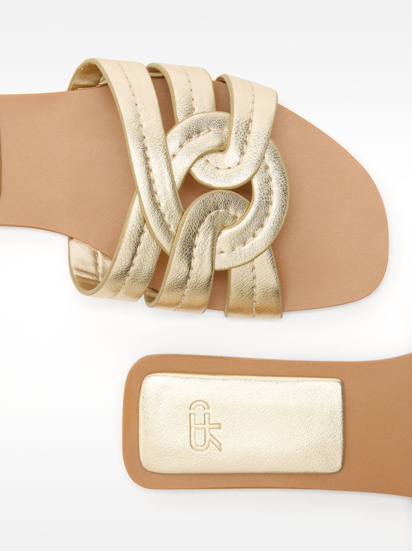 Crossed Flat Sandals