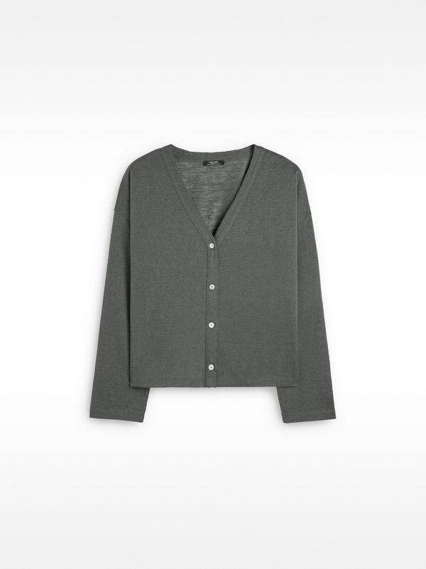 Cardigan With Cotton Blend