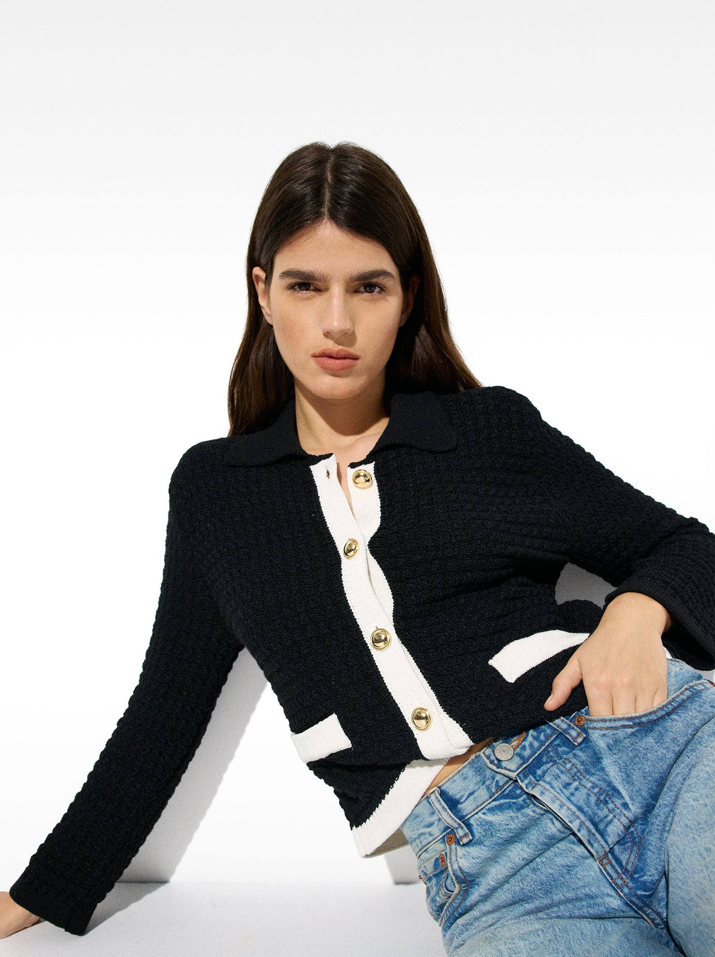Textured Knit Cardigan