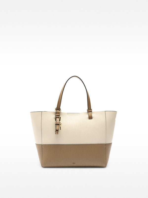 Color Block Tote Bag