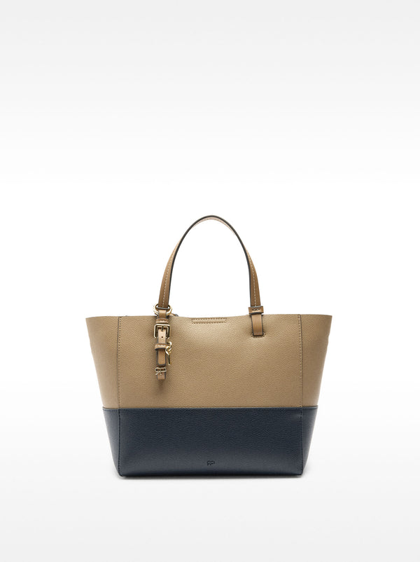 Color Block Tote Bag